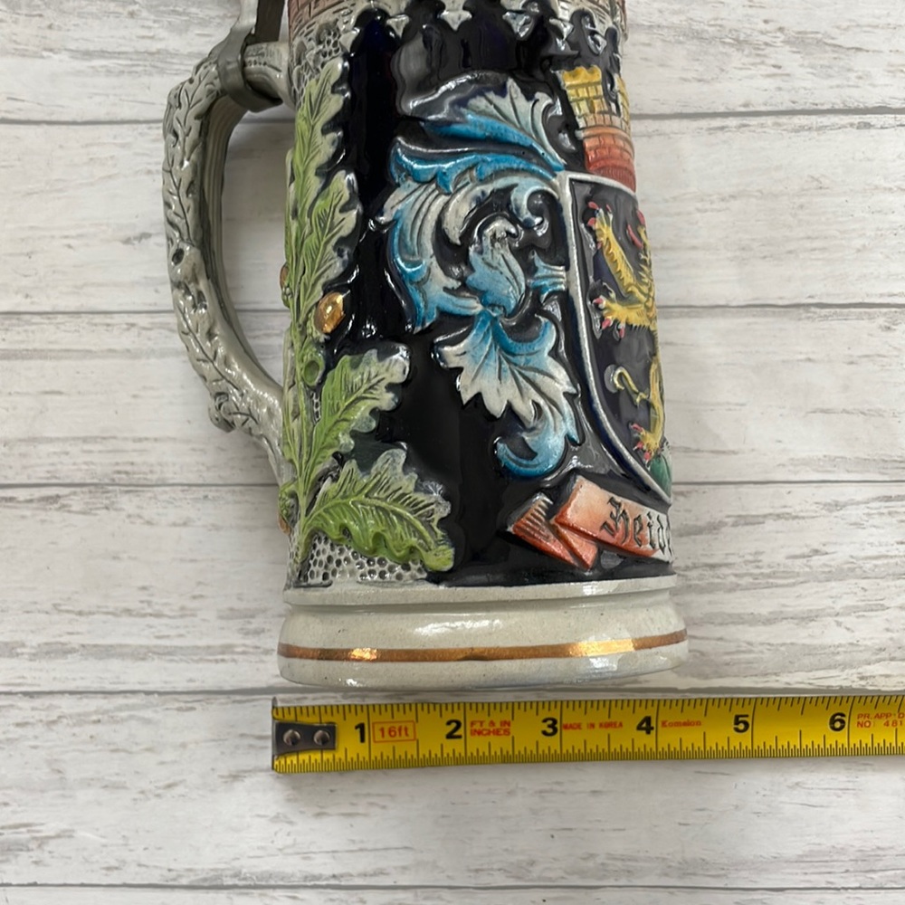 German Vintage OKTOBERFEST Heidelberg Crest Gerz beer stein - Picture 6 of 9